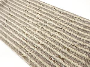 変わり織縞模様織出し袋帯